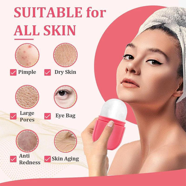 Premium Silicone Ice Roller for Acne & Dry Skin